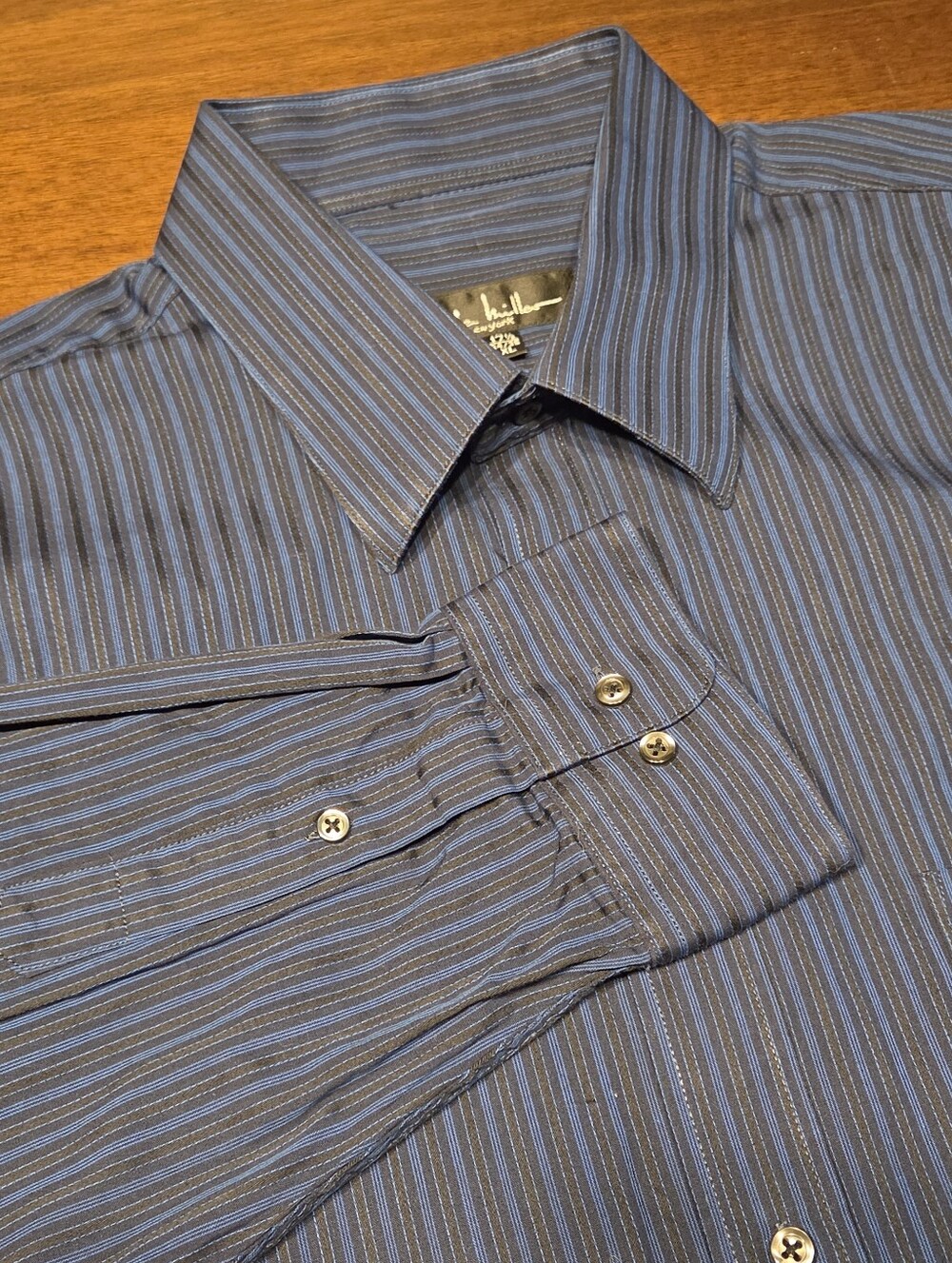 Nicole Miller XL New York Men's Long Sleeve Dress Shirt